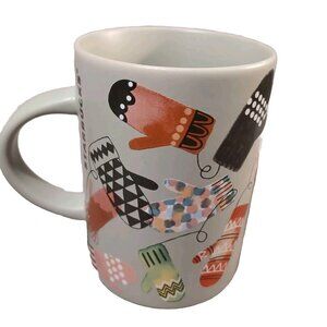 Starbucks Christmas Mitten Coffee Mug Cup 12 Ounce 2017 Preowened Small Defect